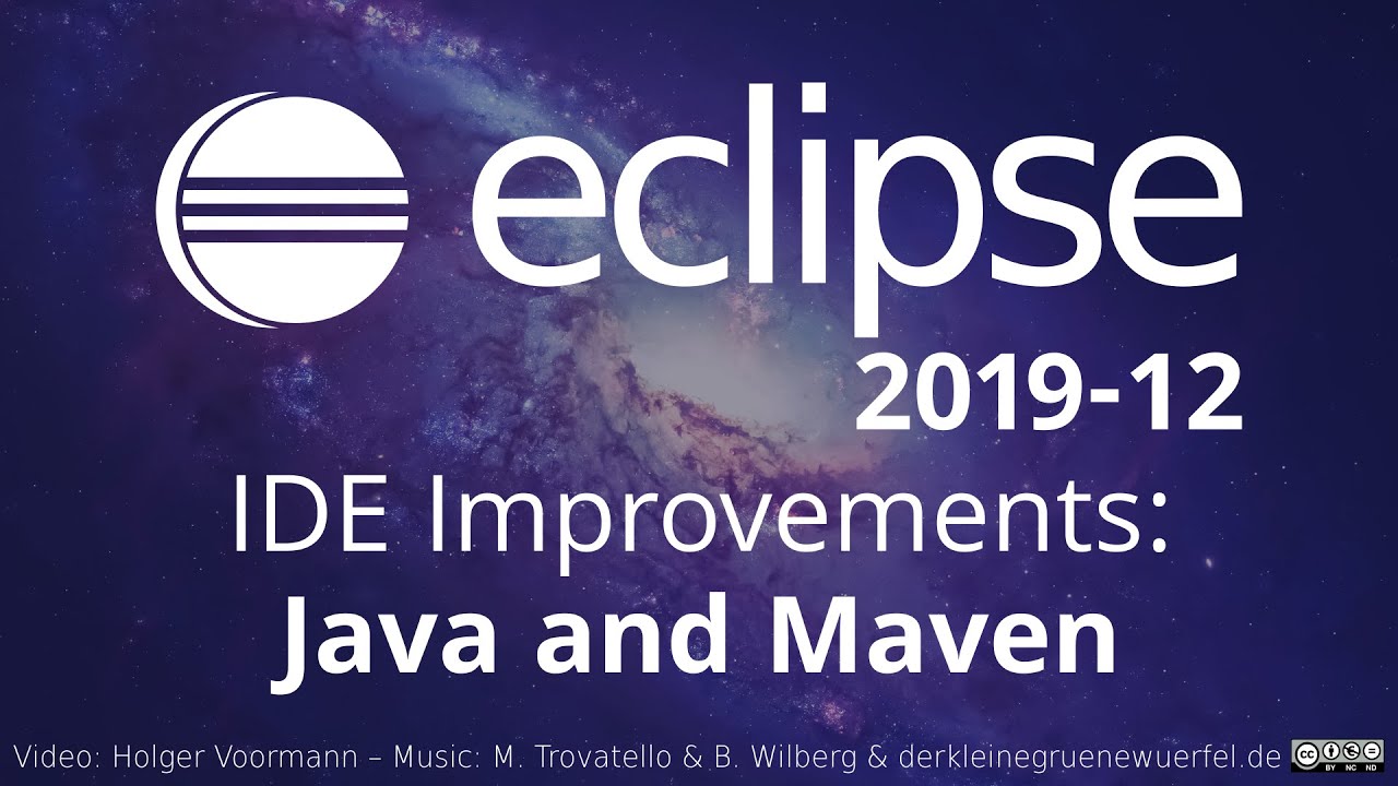 EclipseJavaIDE's tweet card. Eclipse 2019-12 IDE Improvements: Java and Maven