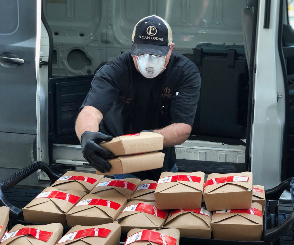 EllumNet's tweet card. Diane and Justin Fourton, the owners of Pecan Lodge in Deep Ellum, have started a nonprofit to provide free meals to those on the front line of the