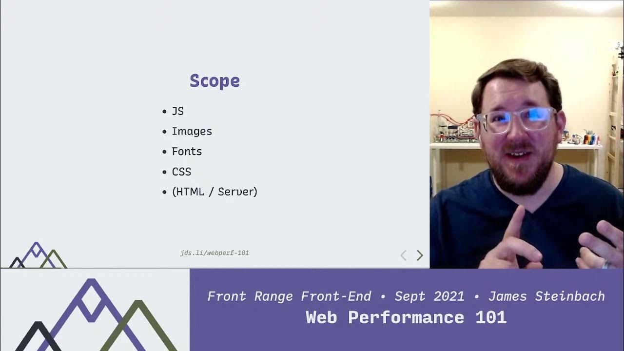 FrontRangeFE's tweet card. Web Performance 101