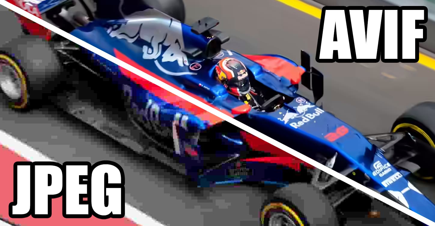 jaffathecake's tweet card. AVIF is the first browser image format we've had in 10 years. Let's see how it performs…