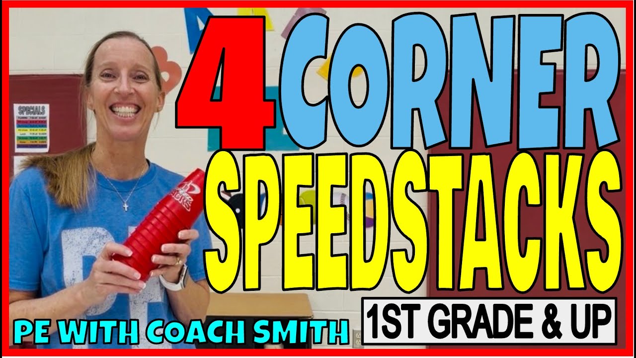 kellidsmith's tweet card. 4 Corner Speedstacks PE Activity! Slide Deck options too!