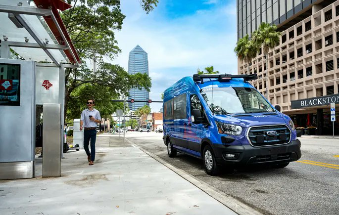 iotguide's tweet card. The microtransit service could be “the very beginning of public transit being disrupted,” according to the chief executive of the company operating it.