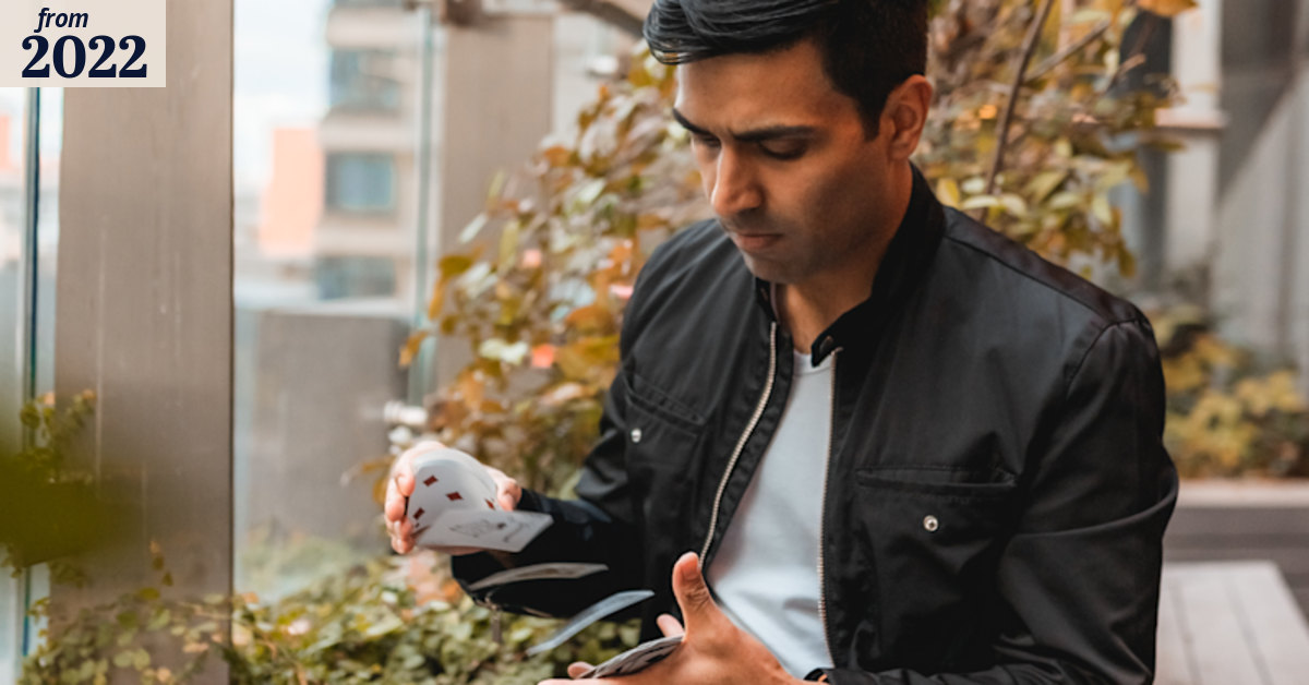 TimEllisMagic's tweet card. Vyom Sharma, who juggles magic and medicine, says creating an act showed him how to earn the trust of patients.