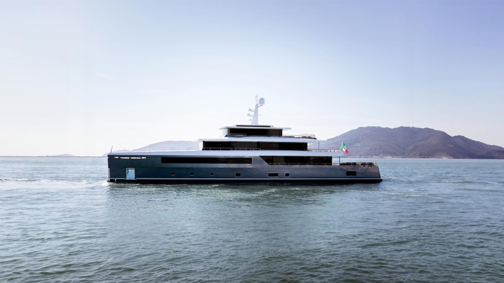 YachtingRadio's tweet card. Perini Navi just launched its new 190-foot superyacht M/Y Amante, which comes with a wellness center that includes a steam room, sauna, and more.