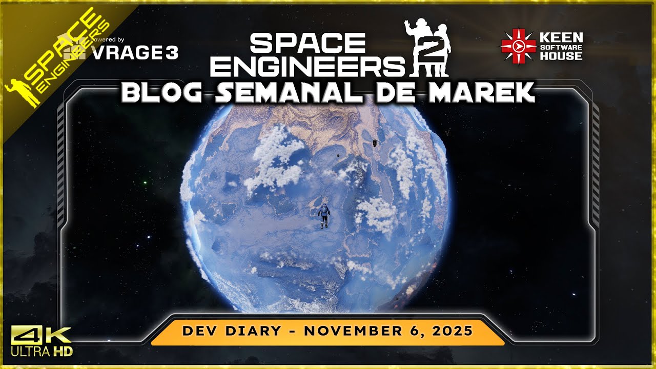 IkerIR4's tweet card. 📓BLOG SEMANAL MAREK ROSA📓06/11/2025 ||Space Engineers 2|| Gameplay...