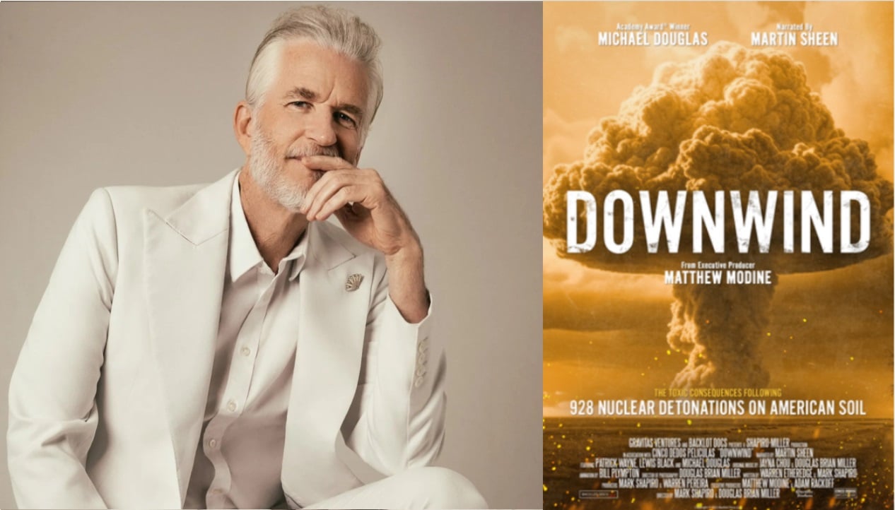 EJCrawford4's tweet card. Acclaimed actor Matthew Modine (Oppenheimer, Full Metal Jacket, Stranger Things) is coming to The Westport Library on Thursday, April 11, for a screening of his new documentary, Downwind, followed by...
