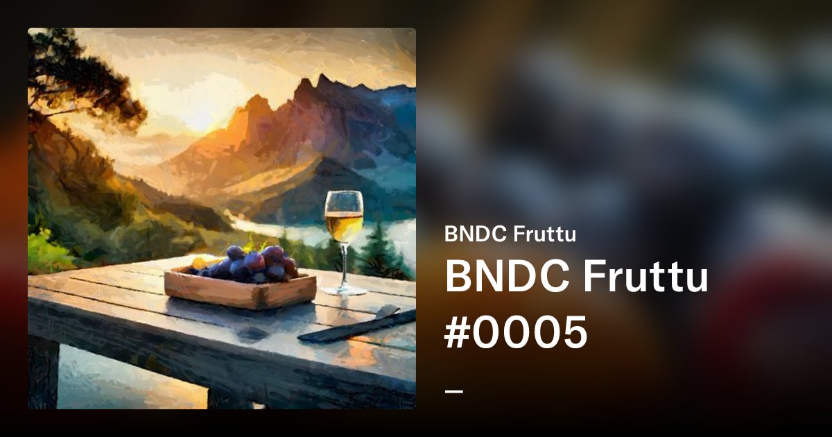 BndCollections's tweet card. This collection contains the pictures of the different fruits.