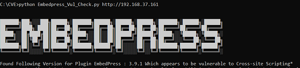 upadhyayraj11's tweet card. Let’s see how to utilize Python script to detect whether website that is utilizing “EmbedPress” plugin which is vulnerable to Cross-Site…