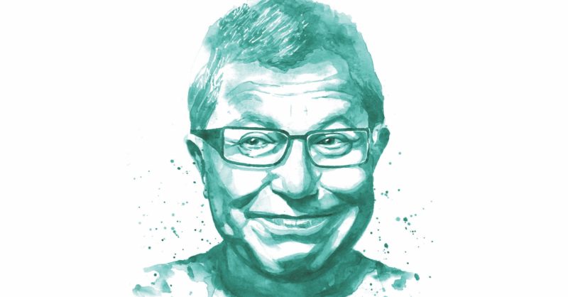 JewishCurrents's tweet card. “As the architect, you have to go and meet people.”