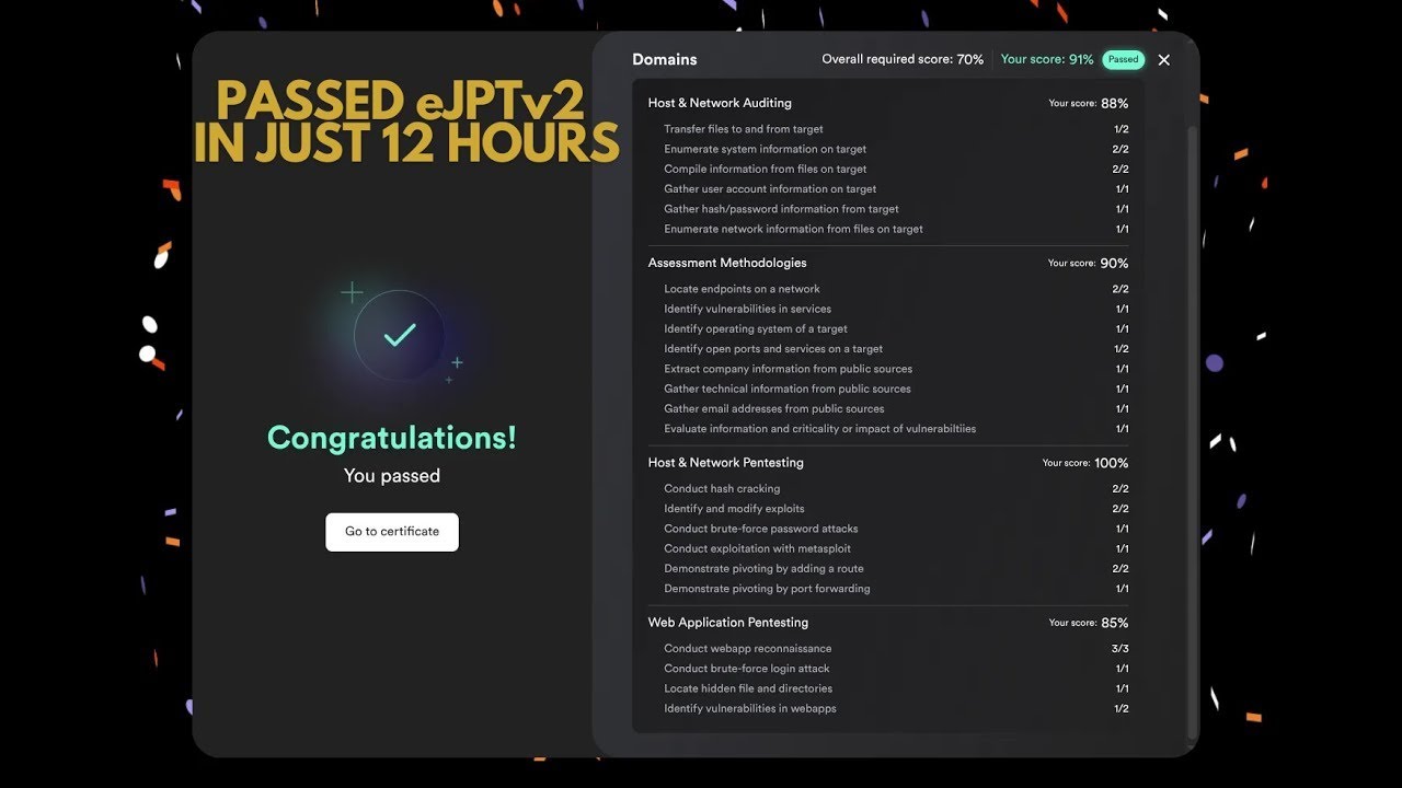 Strikoder's tweet card. eJPT Certification Review | My Study Progress, Exam Experience, and...
