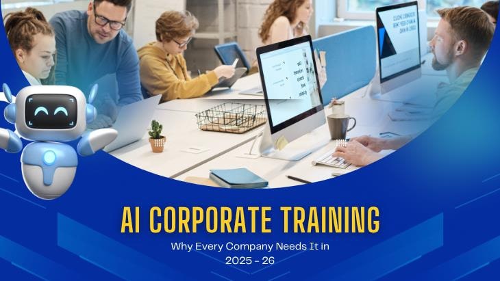 techaedu's tweet card. Discover why AI corporate training is essential for business growth in 2025–26. Learn benefits, ROI, and how companies can upskill teams for the AI future.