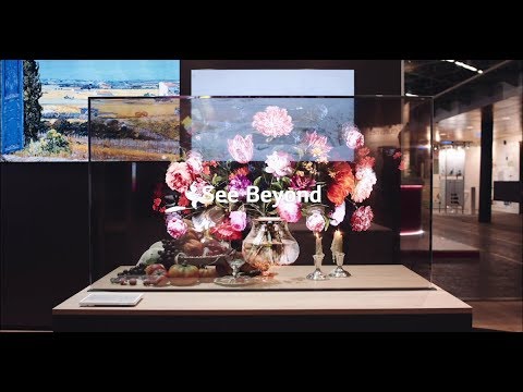 SmartBusinessSL's tweet card. [ISE 2019] LG Transparent OLED Signage Unveiling