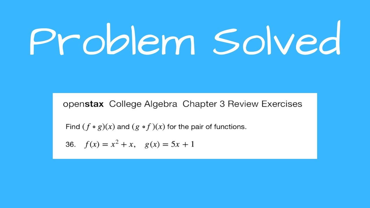 SolutionsOnWbd's tweet card. OpenStax College Algebra, Chapter 3 Review Exercises Problem 36