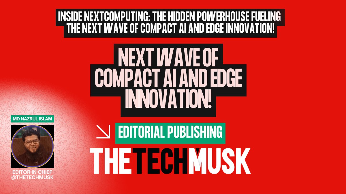 nextcomputing's tweet card. In a tech world obsessed with AI models and cloud platforms, it’s easy to forget the physical backbone that makes