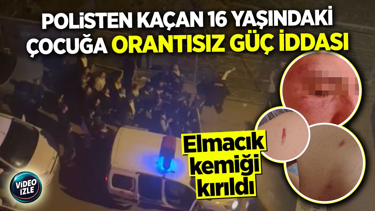 EminHilmii's tweet card. Polisten kaçan 16 yaşındaki çocuğa orantısız güç iddası