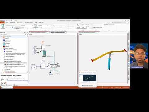 ESIgroup's tweet card. Co-Simulation: SimulationX with Virtual Performance Solution (VPS)