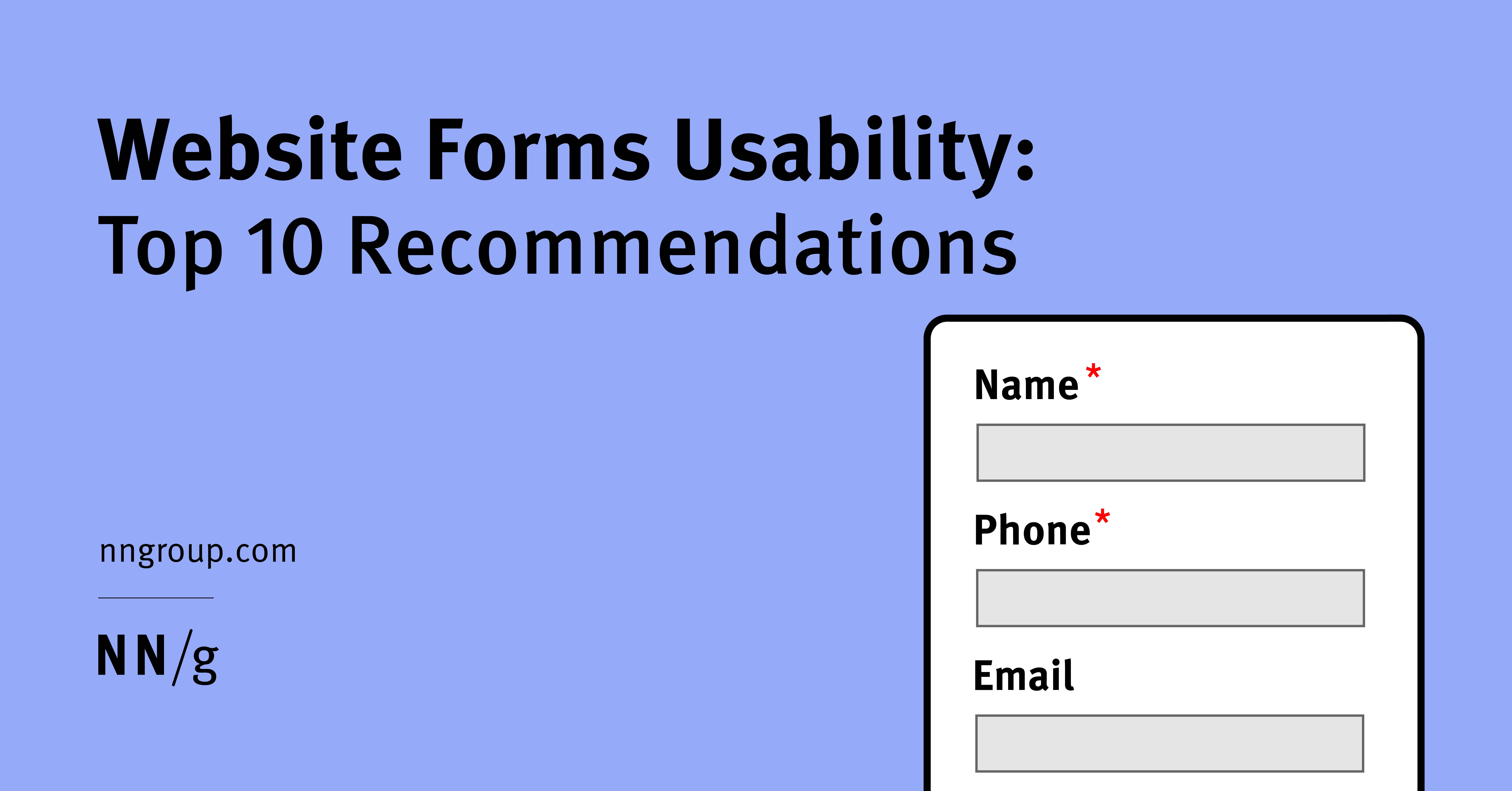 michal's tweet card. Follow these well-established — but frequently ignored — UX design guidelines to ensure users can successfully complete your website forms.