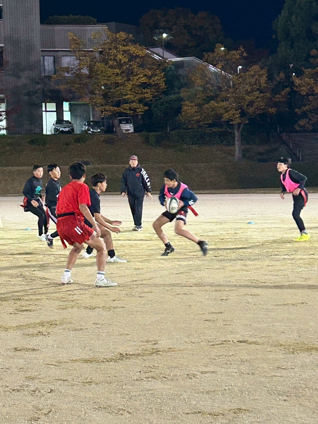 yokideai1's tweet card. 今日の中学生タグはゲームデー🏉リスペクトカップ以降、グラウンドでゲームを行ったのは、わずか1回だけなので、今日はお腹いっぱいゲームを楽しんでもらいました😊🏉コ…