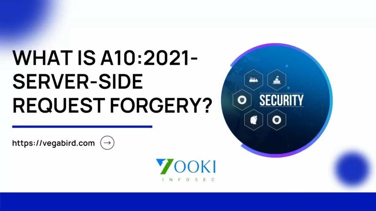 Vookiinfosec's tweet card. What is A10 - 2021: Server Side Request Forgery?