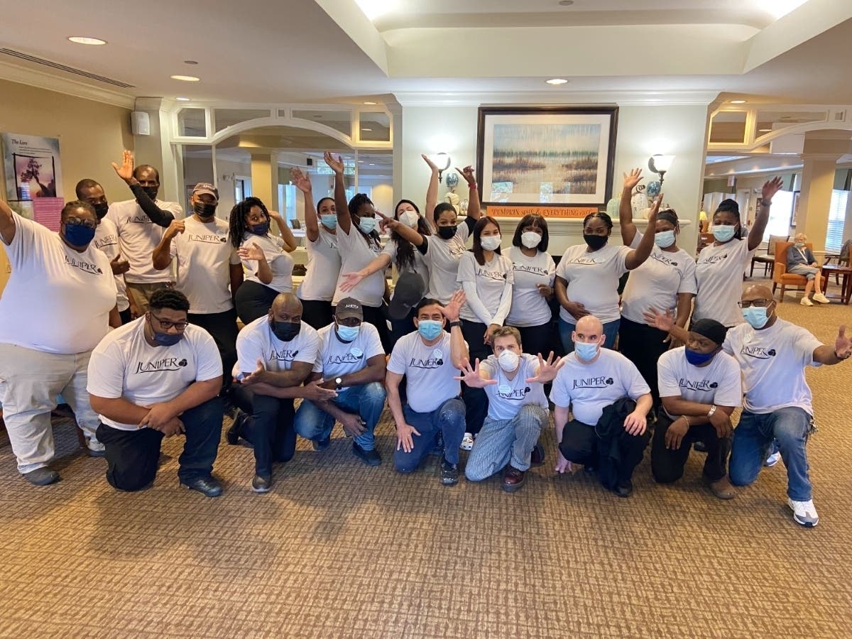 jprgroup's tweet card. Security, flexibility, career growth and employee satisfaction all traits of working in senior living communities