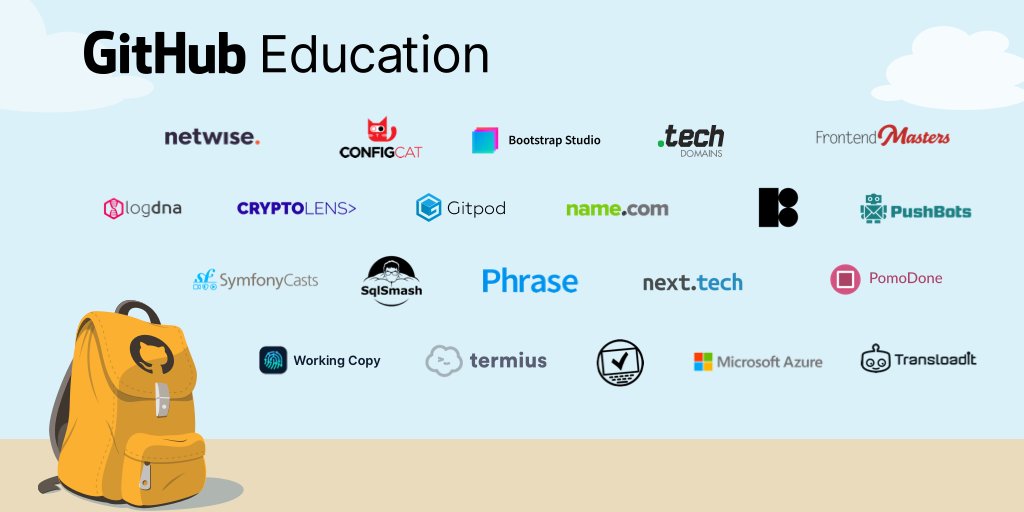 github's tweet card. The GitHub Student Developer Pack doubles in size, offering nearly $45,000 in value to students.