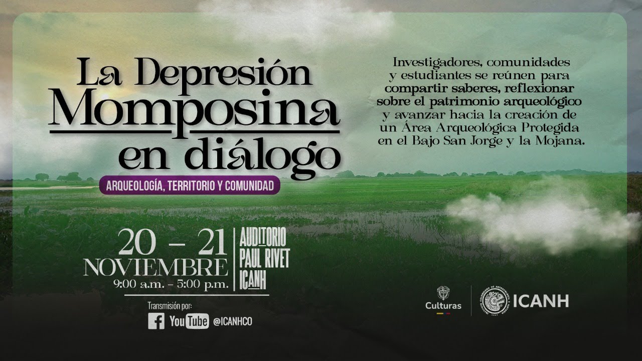 El_Icanh's tweet card. Conversatorio: La depresión Momposina en diálogo: arqueología,...