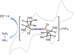 zhang_yongliang's tweet card. The activation of dinitrogen by a titanium hydride complex with two bridging hydrides located between metal Ti and Li was investigated. Exposing cyclic bis-alkylidene titanium complex 1 to H2 in THF...