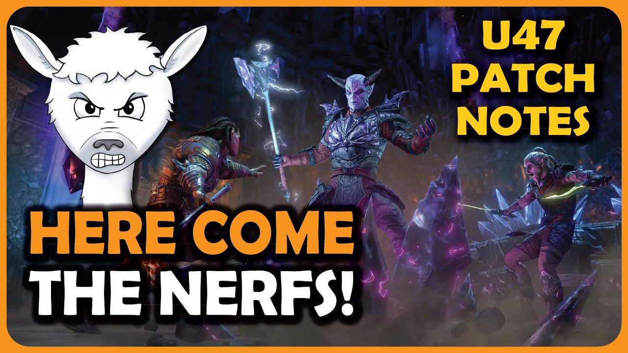 PhoxyLoxy's tweet card. DPS is going DOWN! | Update 47 Patch Note Review | ESO Week 1 PTS...