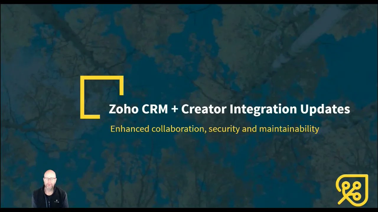 GrowWithAspen94's tweet card. Zoho CRM - Enhanced Creator Integration