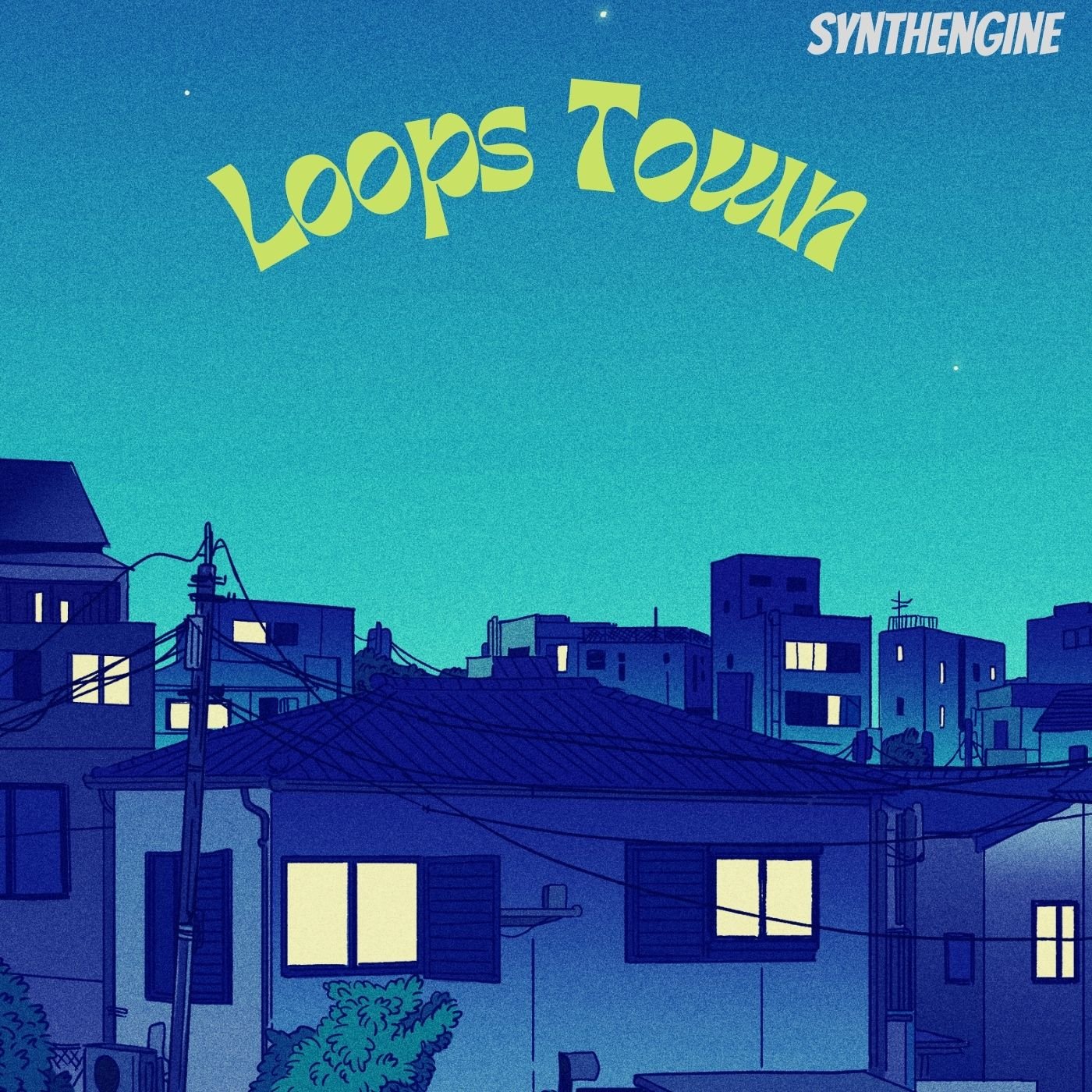 SynthEngine23's tweet card. Loops Town is 75 diverse loops from guitar chords and percussive bounce. Well balanced vintage vibe on one shots turned loops. Gritty hip hop and rnb drums. Check it out Now