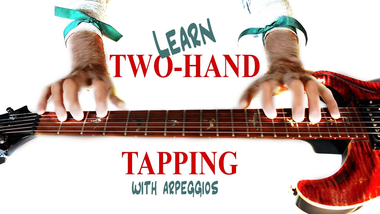 GuitarRaven's tweet card. Cool two hand tapping guitar arpeggio exercise anybody can learn!