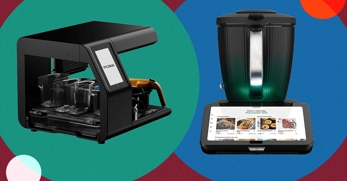 NewsRobotics's tweet card. The Posha and the Thermomix TM7 are the closest things to a home robot chef that mere mortals can afford. Some chopping required.