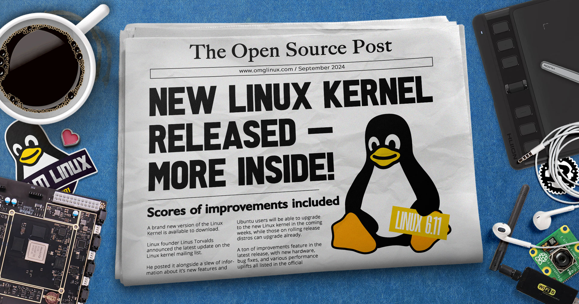 GnomeTechBlog's tweet card. Linus Torvalds has announced the release of Linux kernel 6.11, which is the kernel version Ubuntu 24.10 and Ubuntu 24.04.2 LTS will offer. Fittingly, this