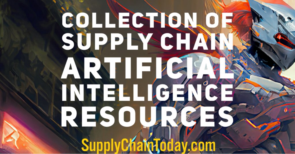 DavyWaters's tweet card. Collection of Supply Chain Artificial Intelligence Resources. AI is changing the world faster than ever and SCM will evolve in many ways.