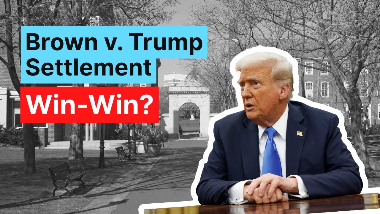 OSMediaRI's tweet card. Brown vs. Trump Settlement: Win-Win? | RIPTA Cuts & Foulkes’ Big Move...