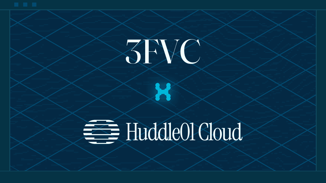 3FdotVC's tweet card. In partnership with 3F (Frugal Founders Fund), Huddle01 Cloud supports early-stage founders with up to $50,000 in cloud credits.