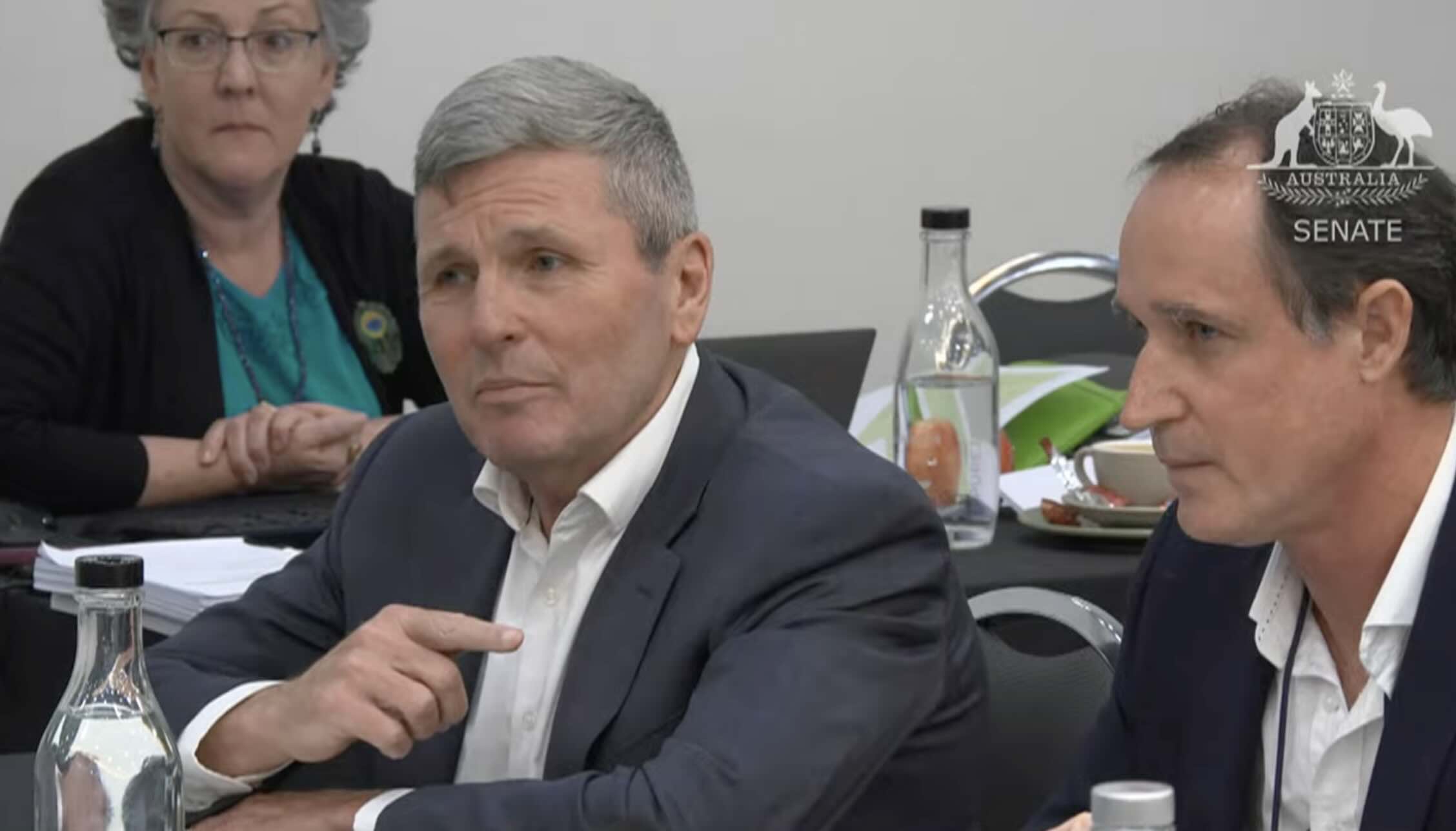 renew_economy's tweet card. Senators press anti-renewables group, represented by Chris Uhlmann, on whether it had been spreading inaccurate claims, and where it got its money.