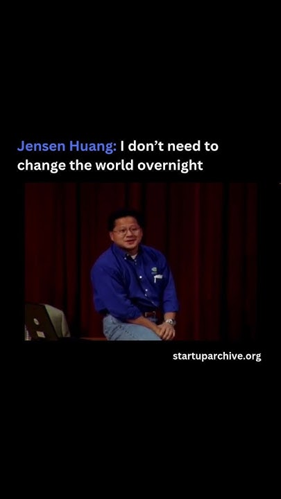 Peter_shirley's tweet card. Jensen Huang: I don’t need to change the world overnight