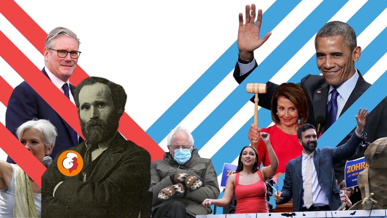 DSASocMaj's tweet card. Comparing the history of the British Labour Party's rise from an independent third-party to near-hegemonic status in Britain to our own political situation in the present-day US, Michael Whitesides...