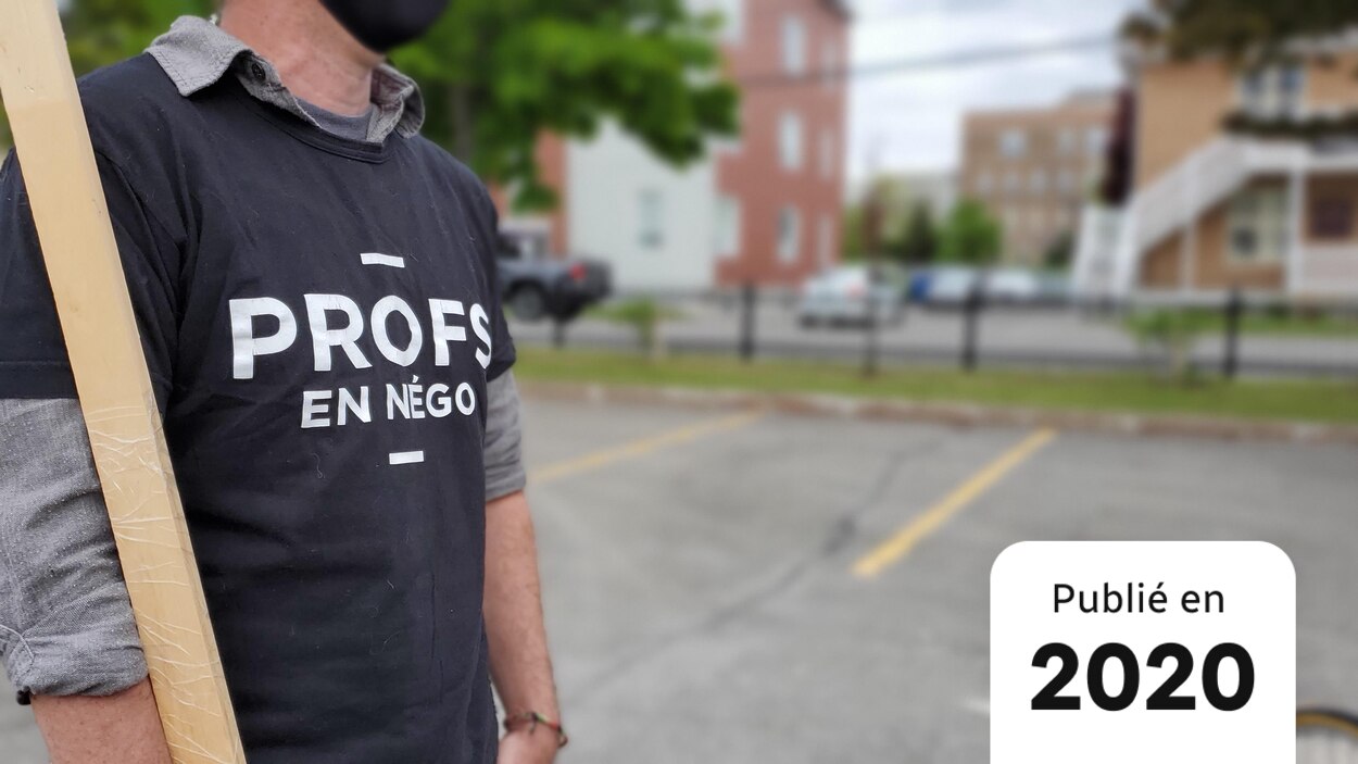 FECCSQ's tweet card. Le Syndicat des enseignantes et enseignants du Cégep de Rimouski (SEECR) blocage vécu présentement à la table de négociation des profs de cégep représentés par laFédération des enseignantes et...