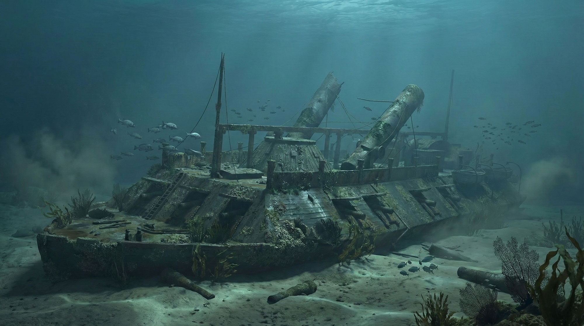 SciTechDaily1's tweet card. Extensive fungal decay persists on the USS Cairo, and further research is needed to understand these organisms. Better conservation strategies will depend on deeper biological insights. University of...