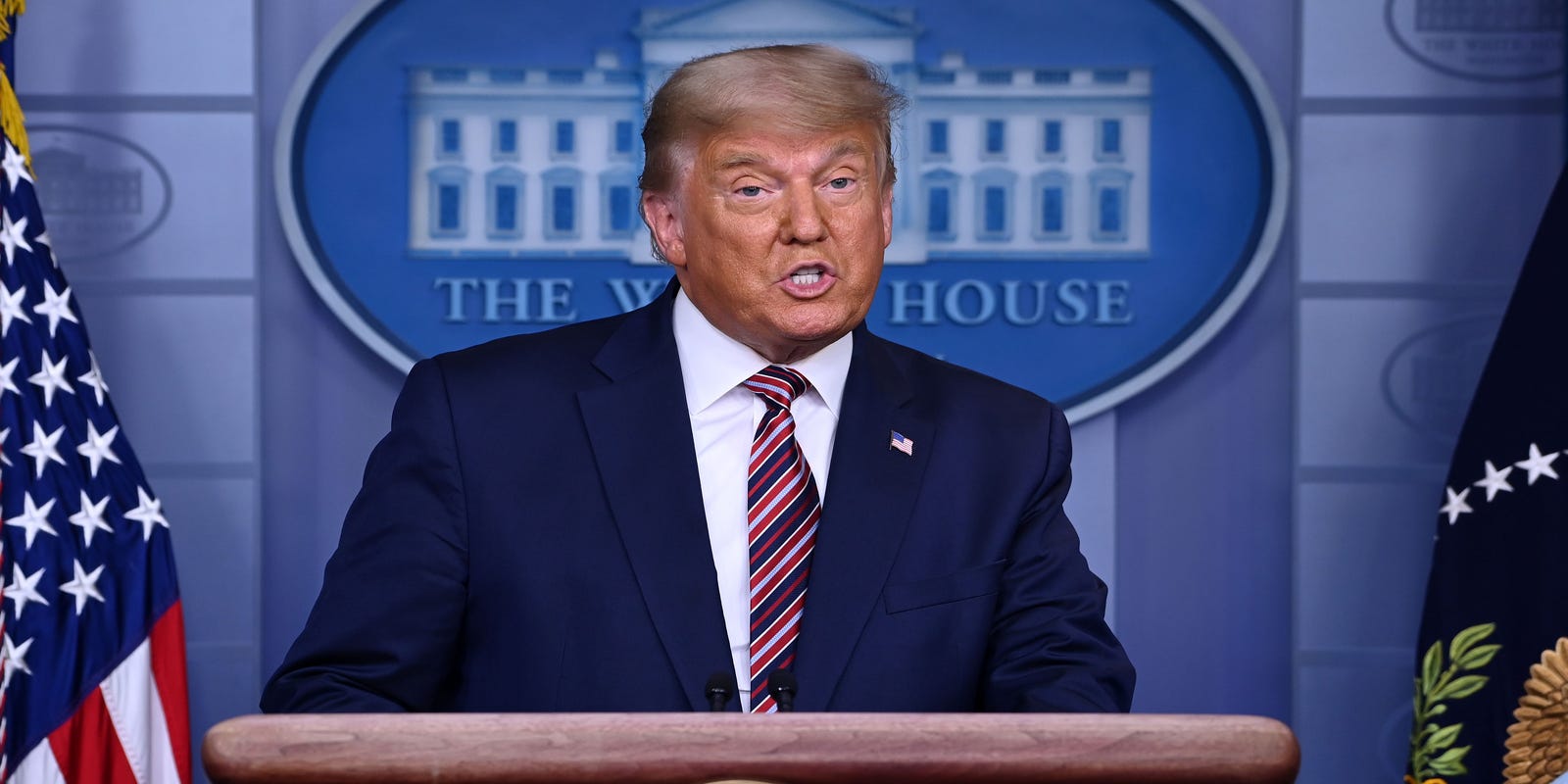 USATODAY's tweet card. President Trump refused to take questions about his claims after the 17-minute speech.