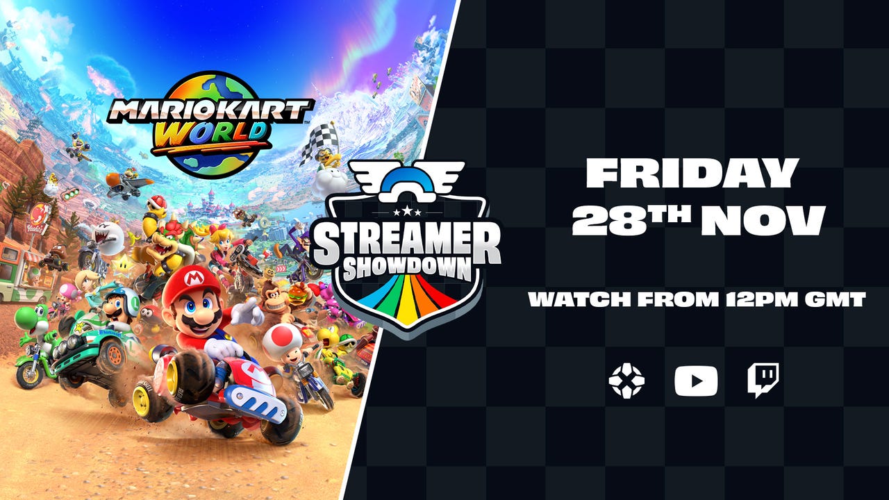 SeraDigest's tweet card. Mario Kart World: Knockout Tour Streamer Showdown ⁠– How to Watch - IGN