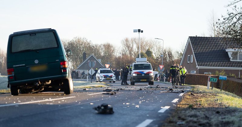 Bestuurder bevrijd uit busje bij Grafhorst