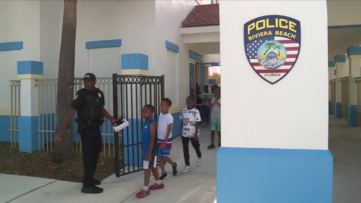 RivieraBeachPD's tweet card. It’s a program aimed at lifting up the next generation and giving kids a roadmap for success. Anchor Shannon Cake gave an inside look at a summer camp run by the Riviera Beach Police Department.