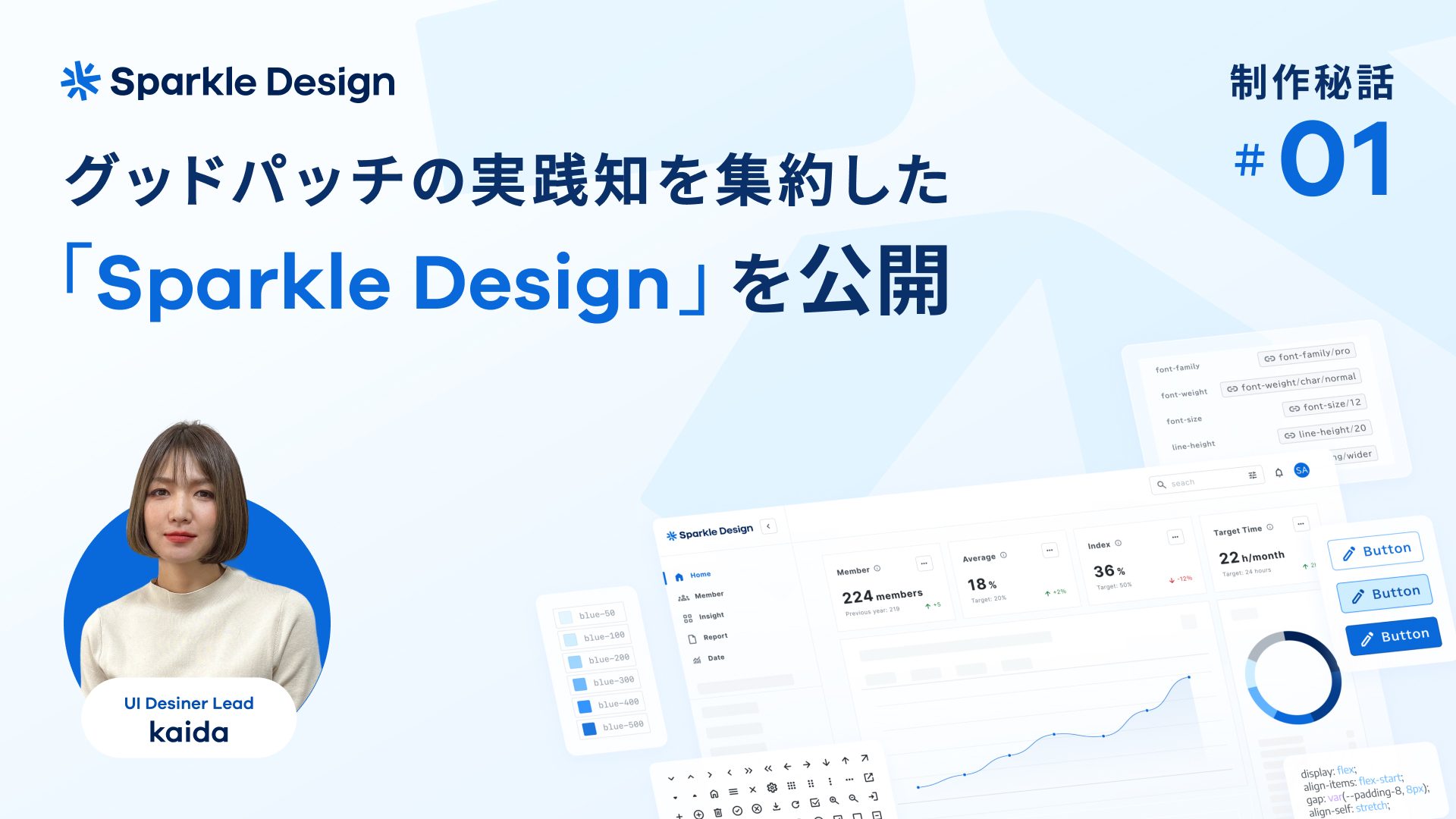 GoodpatchTokyo's tweet card. グッドパッチが発表したデザインシステム「Sparkle Design」は、“速く、良いデザイン”を誰もが構築できるようにするための、グッドパッチの実践知を集約したデザイン資産です。Sparkle Designは、テーマ、コンポーネント...