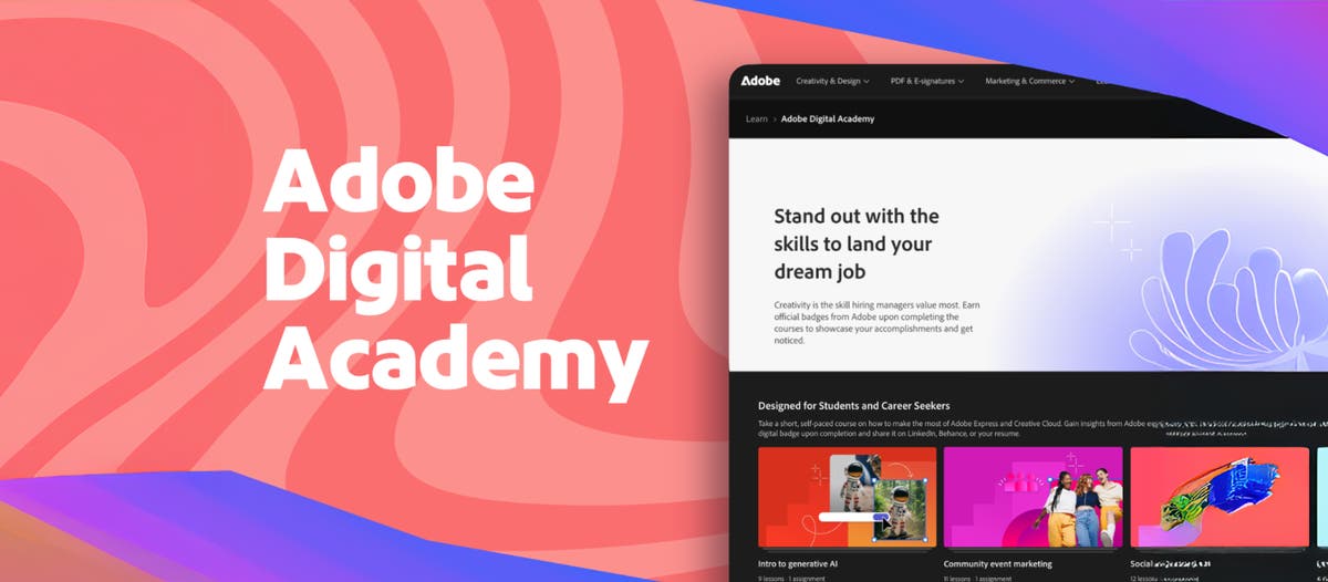 KDHungerford's tweet card. Adobe Digital Academy is transforming the future of work by providing accessible AI, creative, and digital skills training — empowering learners worldwide with certifications, micro-credentials, and...