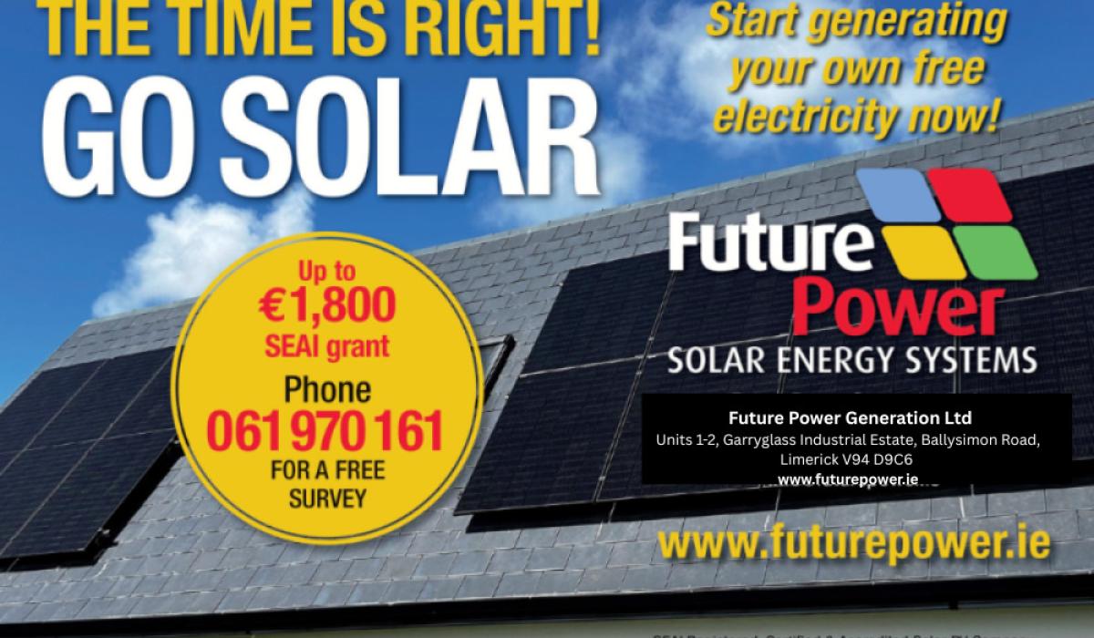 ClareLiveNews's tweet card. Future Power provide high-quality solar panels, efficient battery storage, and smart energy management solutions, ensuring customers get the most out of their investment in renewable energy