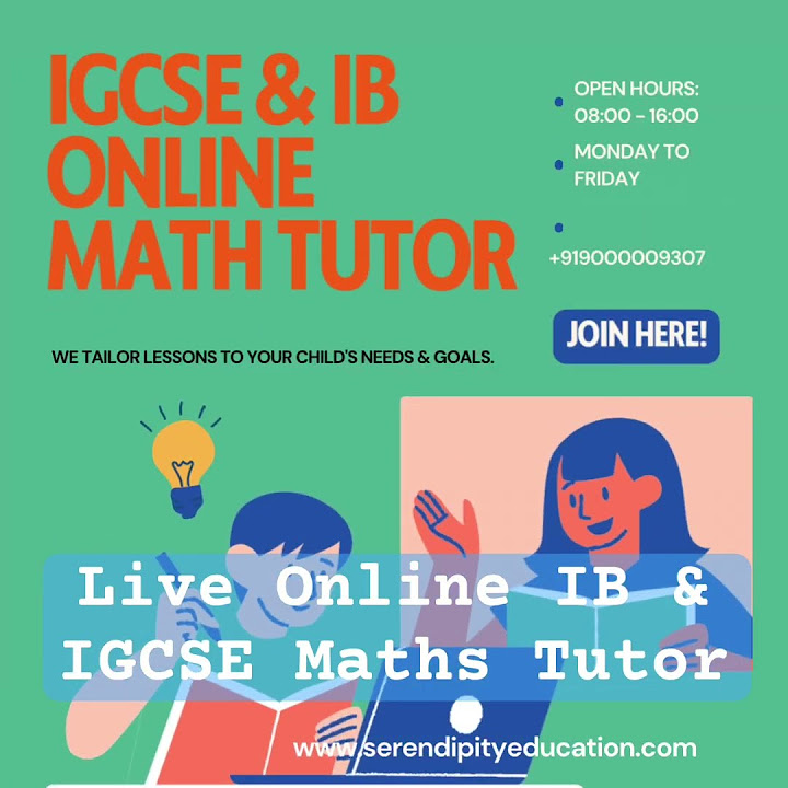 SerendipityEdu1's tweet card. Online IB Maths Tutor in Chennai, TN. #ibmath #maths #igcsemath...