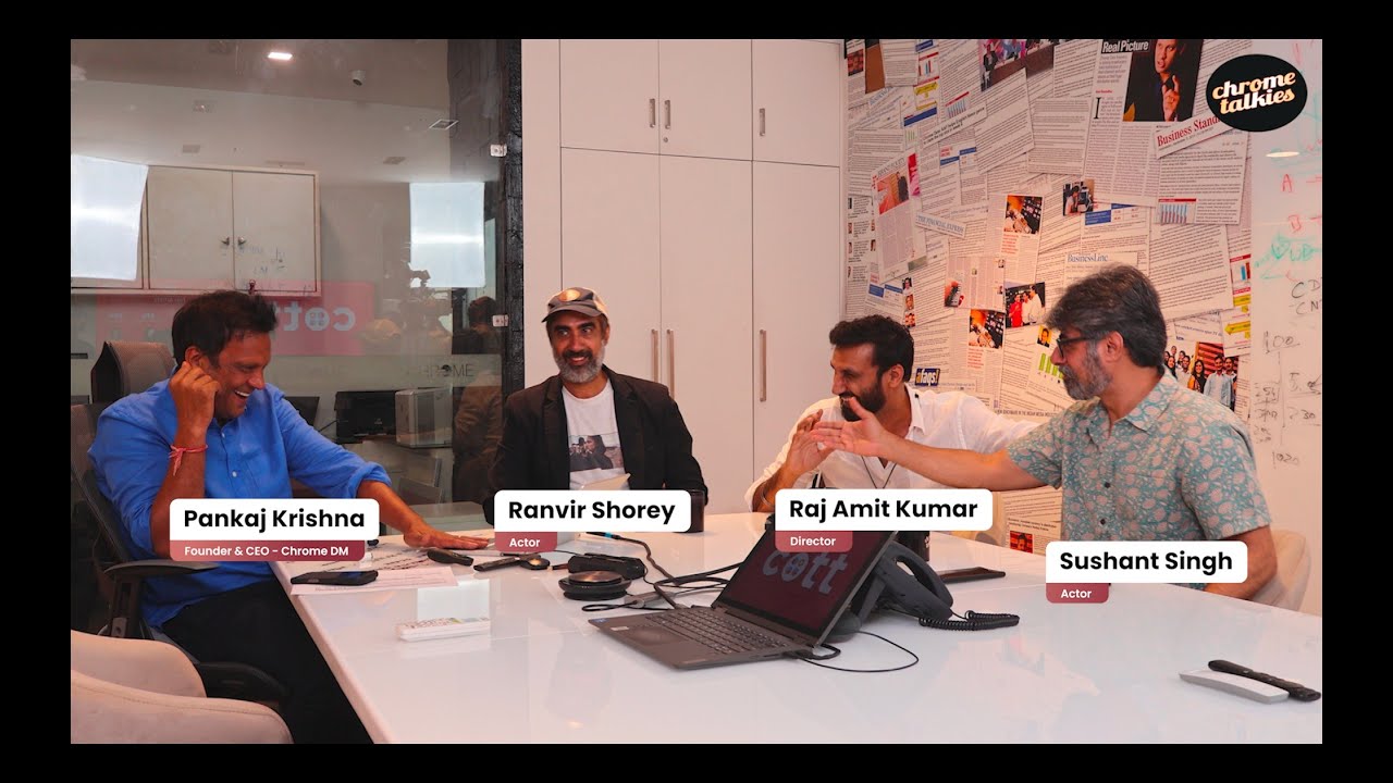 ChromeTalkies's tweet card. Bindiya Ke Bahubali x Chrome Talkies-@RanvirShorey, Sushant Singh &...